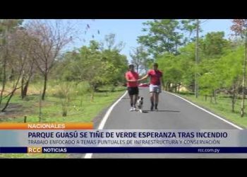 PARQUE GUASÚ SE TIÑE DE VERDE ESPERANZA TRAS EL INCENDIO