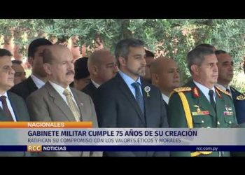 GABINETE MILITAR CUMPLE 75 AÑOS