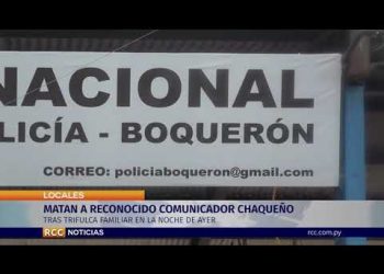 HOMICIDIO DE COMUNICADOR EN EL CHACO