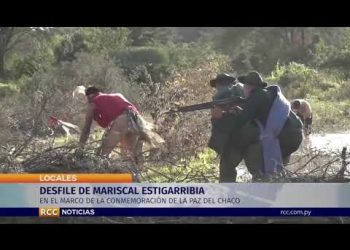 DESFILE CIVICO POR LOS 84 ANIVERSARIO DE LA PAZ DEL CHACO