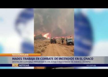 MADES TRABAJA EN COMBATE DE INCENDIOS EN EL CHACO