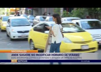 ANDE SUGIERE NO MODIFICAR HORARIO DE VERANO